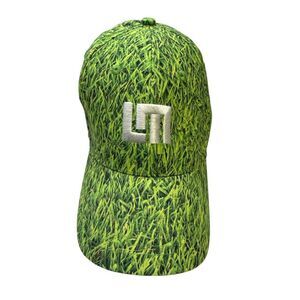 LOUDMOUTH Hat Golf Baseball Cap Allover Grass Print Mens Size OSFM